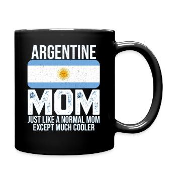 Argentine Mom Argentine Drapeau fête des mères - Mug uni - noir - Droite