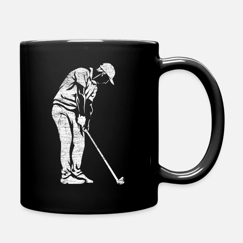 Minigolf Geschenk - Tasse einfarbig - Schwarz