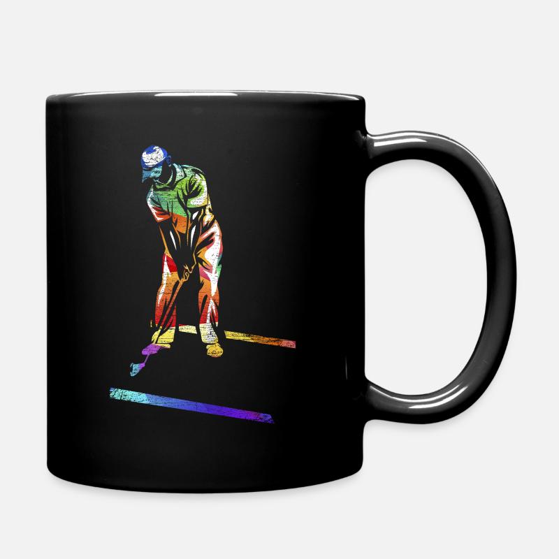 Minigolf Geschenk - Tasse einfarbig - Schwarz