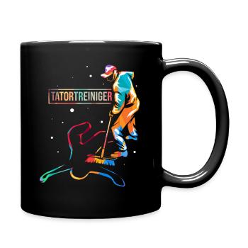 Tatortreiniger - Tasse einfarbig - Schwarz - Rechts