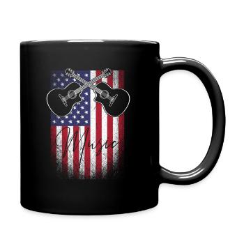 Musique country américaine - Mug uni - noir - Droite