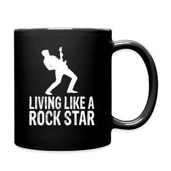 Gitarren - Tasse einfarbig - Schwarz - Rechts