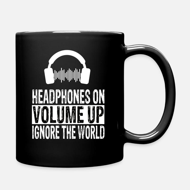 Écouteurs - Mug uni - noir