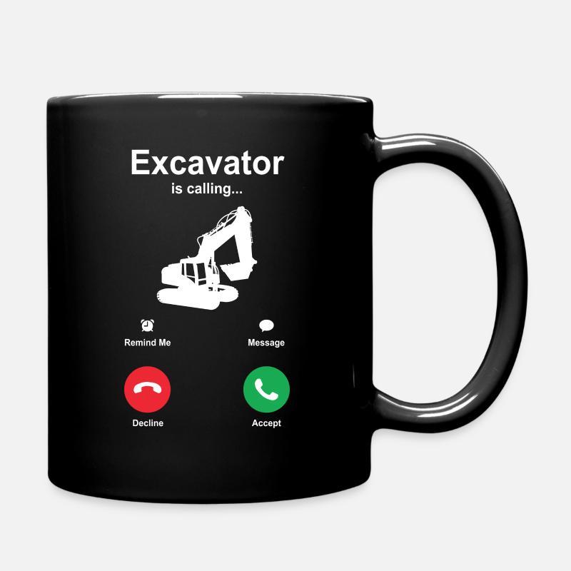 Bagger - Tasse einfarbig - Schwarz