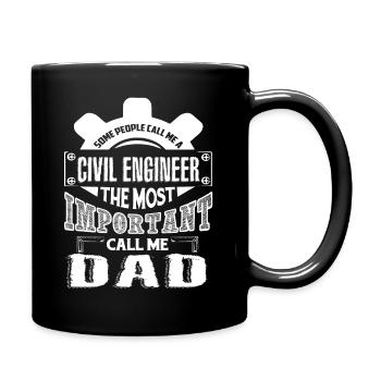 Civil Engineer Civil Engineer Dad - Full Colour Mug - black - Right