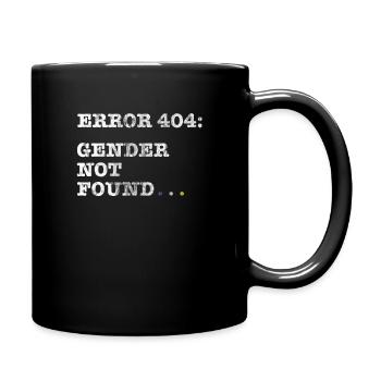 Queer LGBT Gay Pride Genderqueer Geschenk - Tasse einfarbig - Schwarz - Rechts