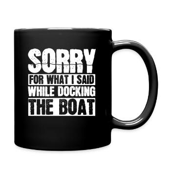 boat - Full Colour Mug - black - Right