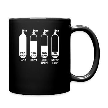 Plongée plongée 200 bar - Mug uni - noir - Droite