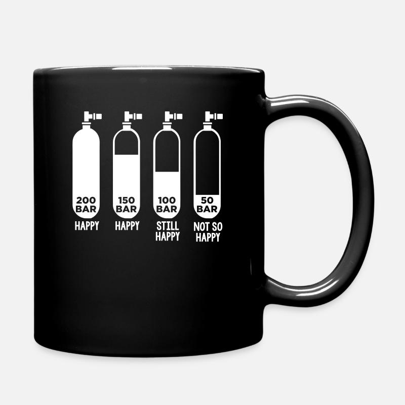 Plongée plongée 200 bar - Mug uni - noir