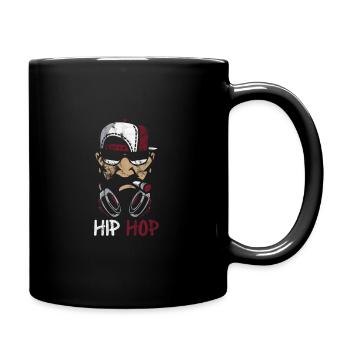 Hip-Hop-Künstlerin - Tasse einfarbig - Schwarz - Rechts