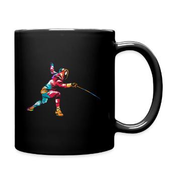 Escrime - Mug uni - noir - Droite