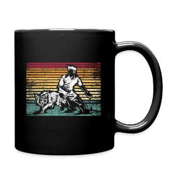 Border Collie Dextérité - Mug uni - noir - Droite