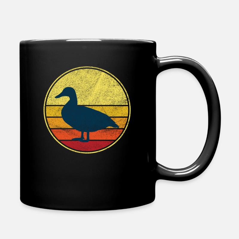 Animaux de ferme de canard rétro - Mug uni - noir
