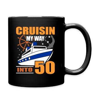 50e anniversaire - Mug uni - noir - Droite