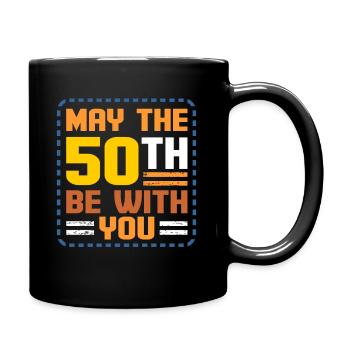 50e anniversaire - Mug uni - noir - Droite