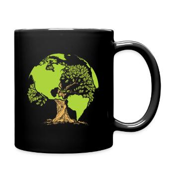Earth Day environmental protection - Full Colour Mug - black - Right