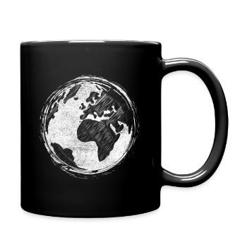 Earth Day - Tasse einfarbig - Schwarz - Rechts