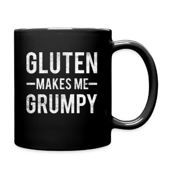 Gluten free gluten - Full Colour Mug - black - Right