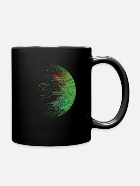 Binary code programmer computer nerd gift - Full Colour Mug - black