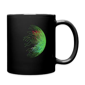 Binär Code - Tasse einfarbig - Schwarz - Rechts