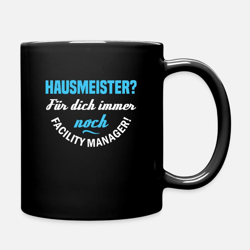 Hausmeister Facility Manager - Tasse einfarbig - Schwarz