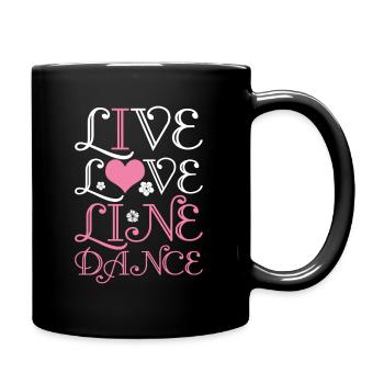 Danse en ligne - Mug uni - noir - Droite