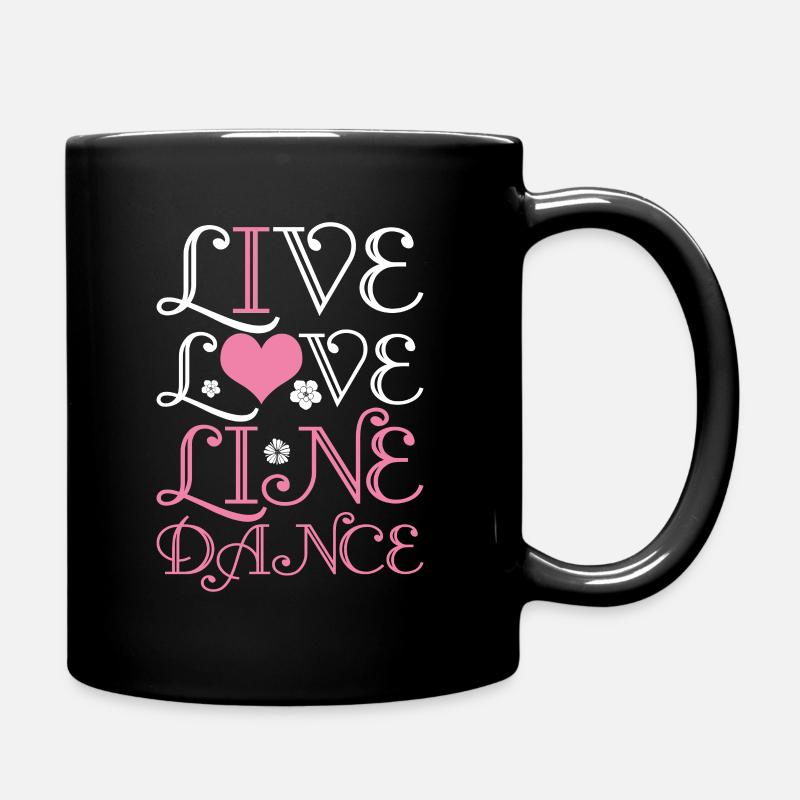 Line dance - Full Colour Mug - black
