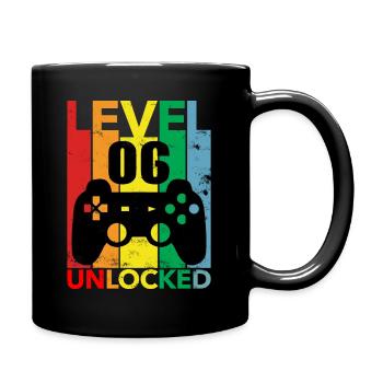 6e anniversaire garçons hommes jeu gamer cadeau - Mug uni - noir - Droite