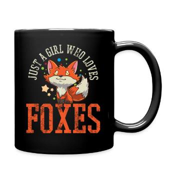 Renards renards - Mug uni - noir - Droite