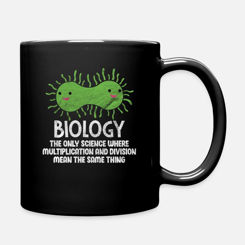 Biologie Wissenschaft Biologe Labor Bio Geschenk - Tasse einfarbig - Schwarz