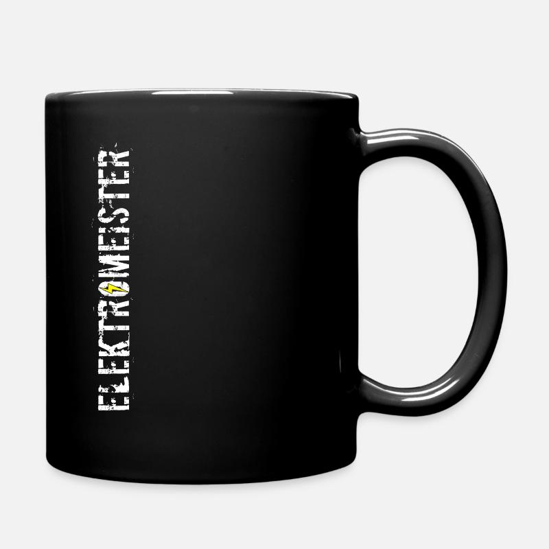 Elektromeister ELEKTRIKER - Tasse einfarbig - Schwarz