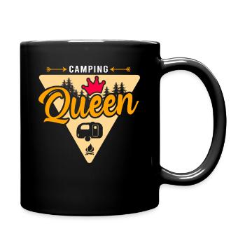 Camping Queen - Mug uni - noir - Droite