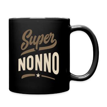 Cadeau de grand-père Super Nonno pour homme - Mug uni - noir - Droite