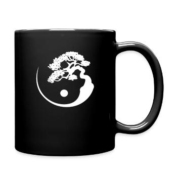 Bonsaï arbre japon zen naturel japonais cadeau - Mug uni - noir - Droite