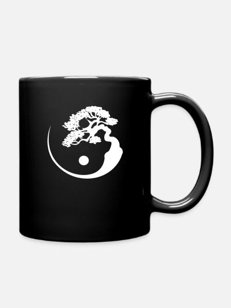 Bonsai tree japan zen natural japanese gift - Full Colour Mug - black
