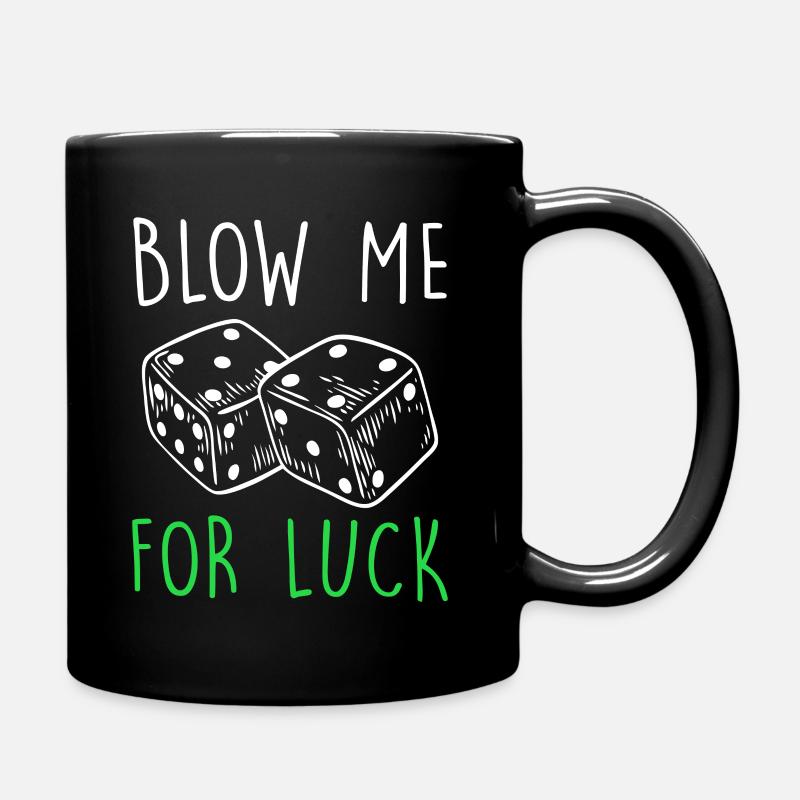 Jeu de dés jeu de société jeu de dés - Mug uni - noir