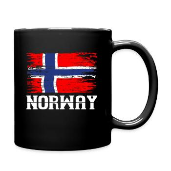 Pêcheur de Norvège - Mug uni - noir - Droite