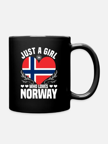Norwegen Norweger - Tasse einfarbig - Schwarz