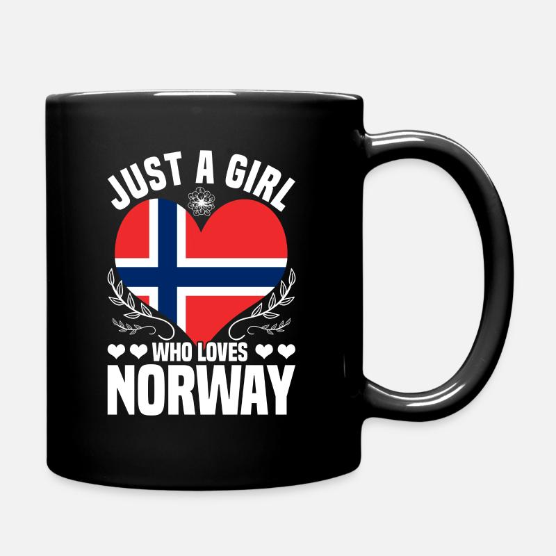 Norwegen Norweger - Tasse einfarbig - Schwarz