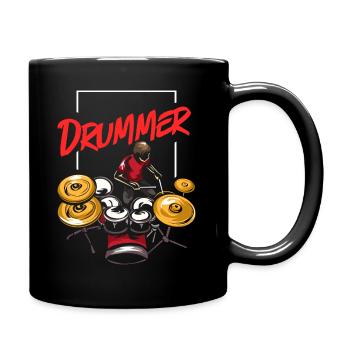 Batterie - Mug uni - noir - Droite