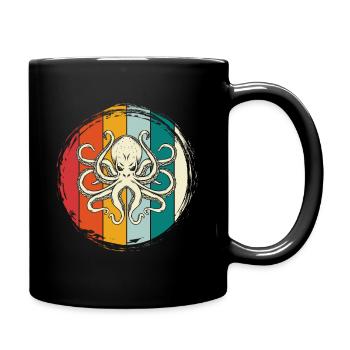 Pieuvre pirate pieuvre - Mug uni - noir - Droite