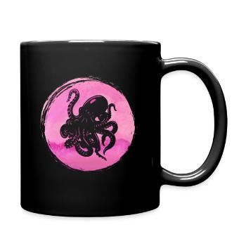 Amoureux des animaux de poulpe - Mug uni - noir - Droite