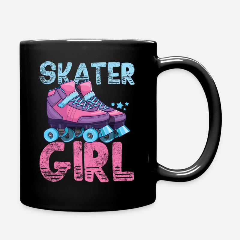 Rollschuhe - Tasse einfarbig - Schwarz