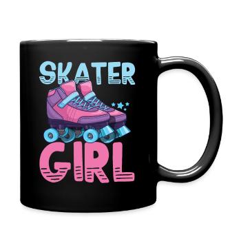 Roller skates roller skating - Full Colour Mug - black - Right