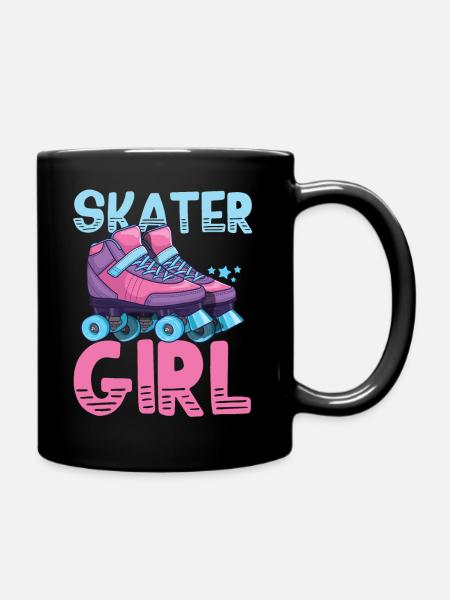 Roller skates roller skating - Full Colour Mug - black