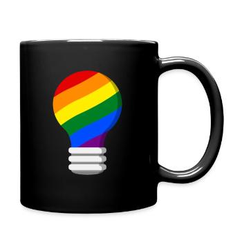 Gay Pride - Tasse einfarbig - Schwarz - Rechts