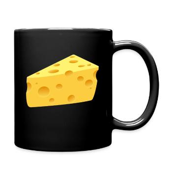 CHEESE COMIC STYLE - Full Colour Mug - black - Right