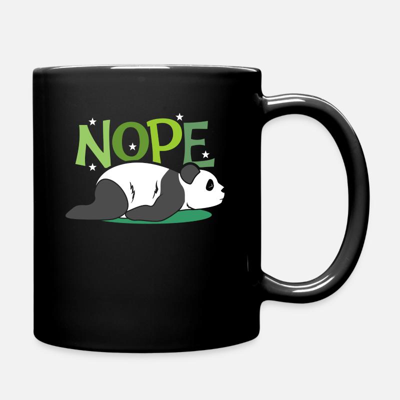 Panda - Tasse einfarbig - Schwarz