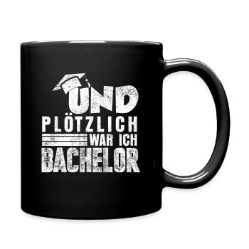 Bachelor Diplom - Tasse einfarbig - Schwarz - Rechts