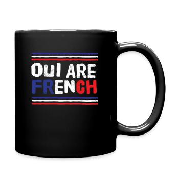 Oui Are French - Mug uni - noir - Droite